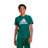 Camiseta adidas Infantil Essentials Big Logo Cotton Verde escuro