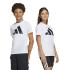 Camiseta adidas Infantil Grande logótipo preto/branco