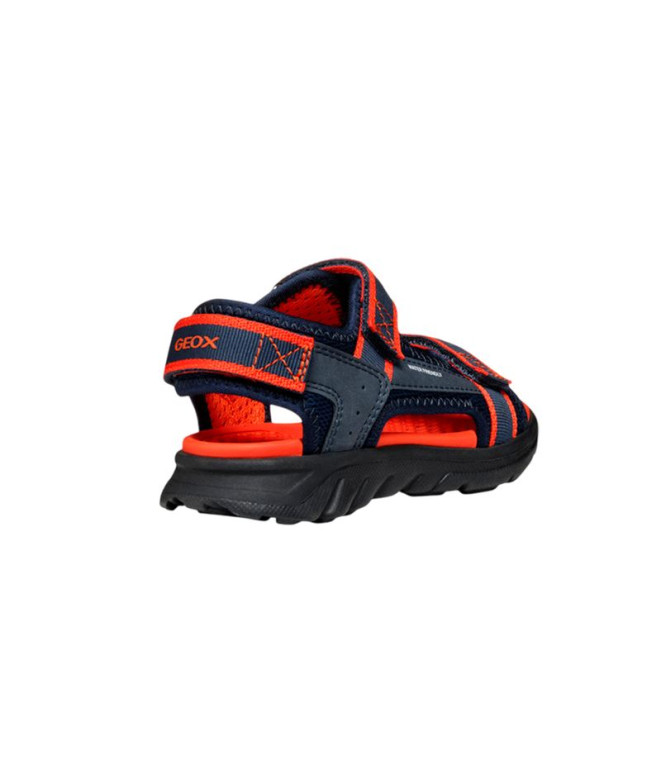 Sandalias Geox Airadyum Infantil Azul Marino/Rojo