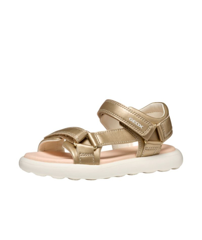Sandálias Infantil Geox Puffypop Gi Ouro