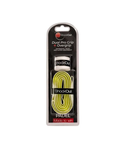 Grip Overgrip Softee Dual Pro + Shockout Branco/Amarelo