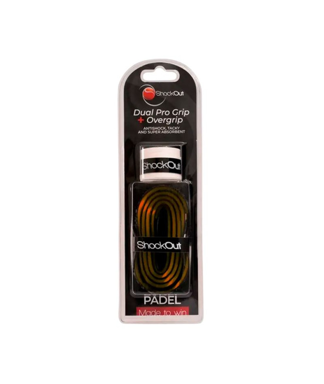 Overgrip Grip Shockout Dual Pro + Noir/Orange