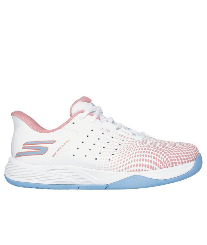 Sapatilhas Skechers Skechers Court Mulher Viper Branco/Azul