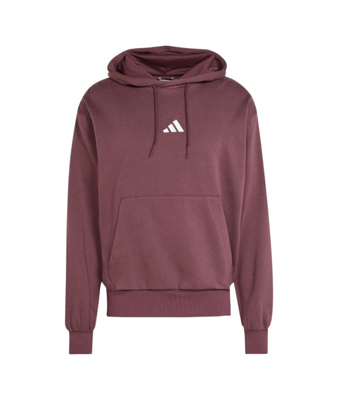 Sudadera adidas Feelcozy Hd Hombre Rubaur/Blanco