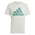 Camiseta adidas Homem Camisola simples Essentials Logotipo grande verde