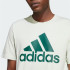 Camiseta adidas Homem Camisola simples Essentials Logotipo grande verde