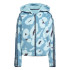 Chaqueta adidas Essentials 3 Bandas Animal Print High Pile Hoodie Mujer Negro