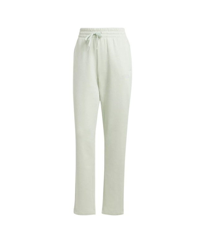 Pantalón adidas Essentials Small Logo Feel Cozy Open Hem Mujer Verde