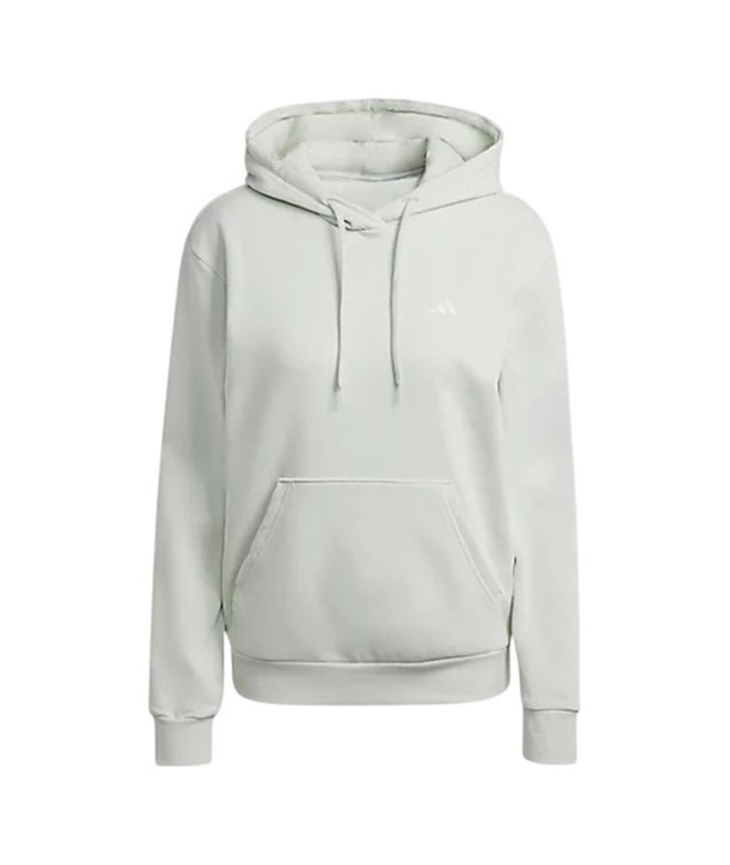 Sudadera adidas Essentials Small Logo Feel Cozy Hoodie Mujer Verde