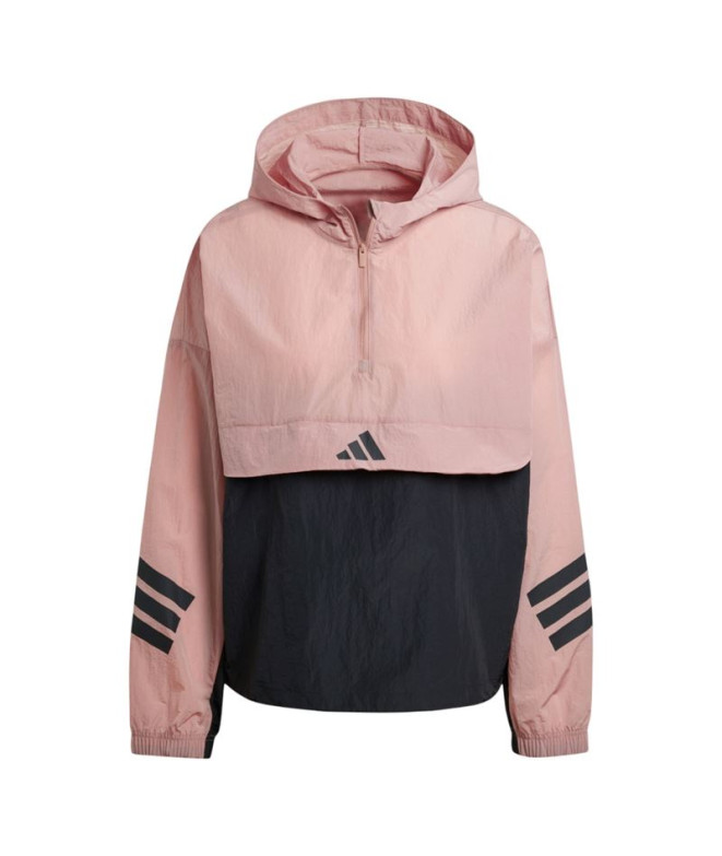 adidas Mulher Corta-vento Future Icons 3Bandas Rosa