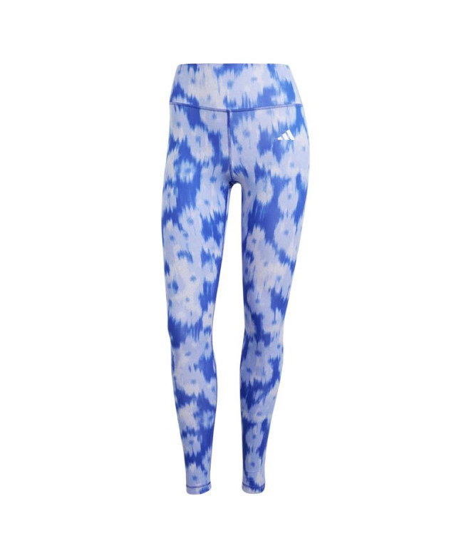 Mallas de Fitness adidas Optime Essentials Aop Flower Tie-Dye Mujer Azul