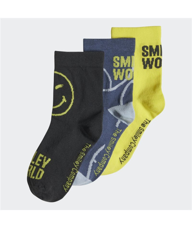 Calcetines adidas Smiley Socks Infantil Carbon Pack