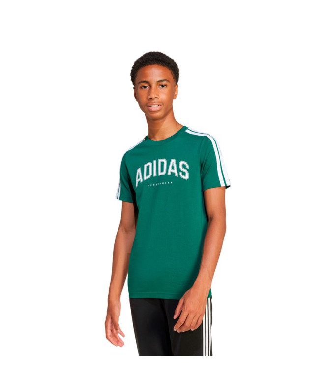 T-shirt adidas Enfant Colleg Vert foncé