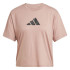 Camiseta Fitness adidas Mulher de Tr-Es Bl Rosa
