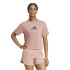 Camiseta Fitness adidas Mulher de Tr-Es Bl Rosa
