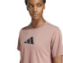 Camiseta Fitness adidas Mulher de Tr-Es Bl Rosa