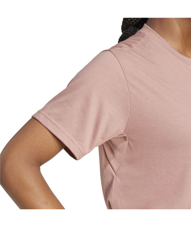 T-shirt Fitness adidas Femme de Tr-Es Bl Rosa