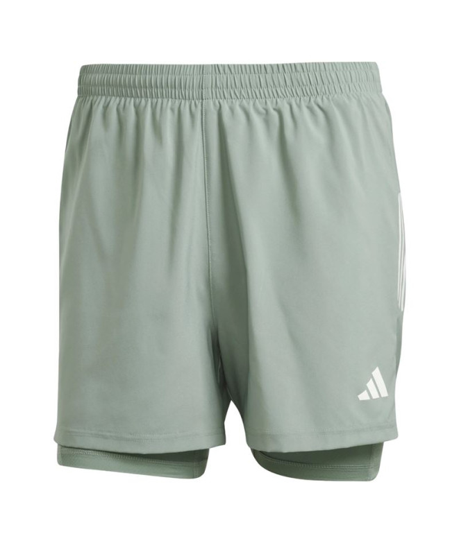 Calça Running adidas Homem de Own the Run 2In1 Green