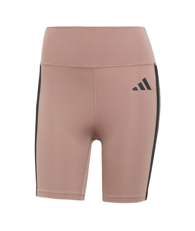 Mallas de Fitness adidas Opt Ess 3Bandas Mujer Rosa/Negro