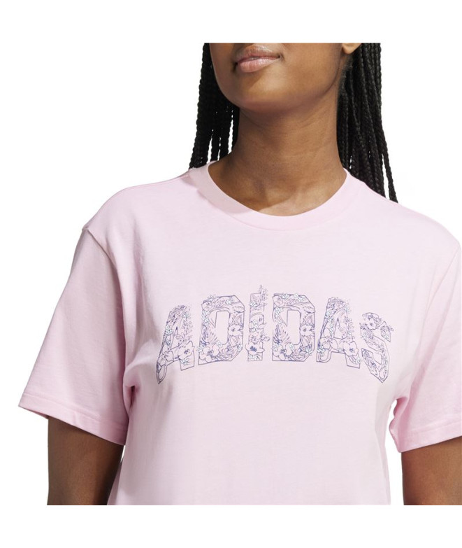 Camiseta adidas Mulher Illu 2 Rosa