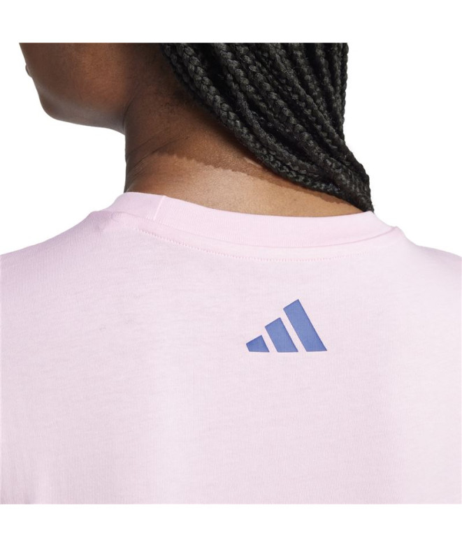 Camiseta adidas Mulher Illu 2 Rosa