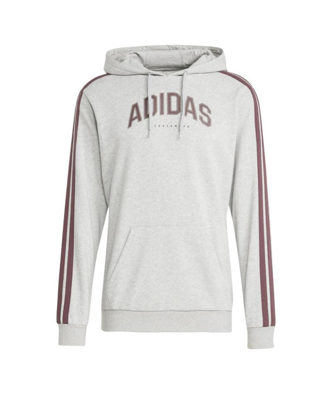 Sudadera adidas Colleg Hood Hombre Gris