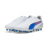 Botas de Fútbol Puma King Pro Fg/Ag White/Bluemazing/Flat Light Gray