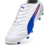 Botas de Fútbol Puma King Pro Fg/Ag White/Bluemazing/Flat Light Gray