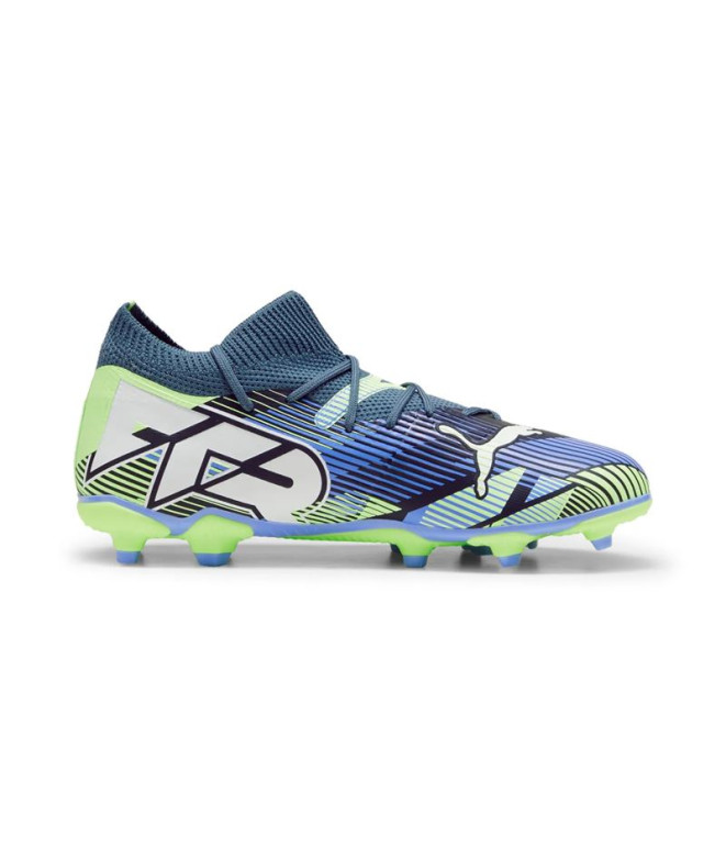 Botas de Fútbol Puma Future 7 Match Fg/Ag Infantil Gray Skies/White/Fizzy Apple