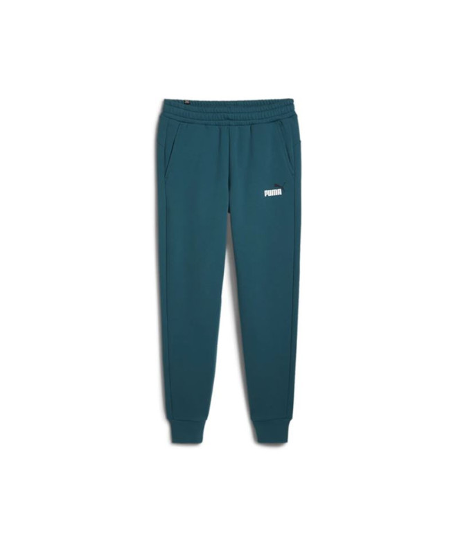 Pantalón Casual Puma Essentials+ 2 Col Logo Pants Fl Cl Hombre Cold Green