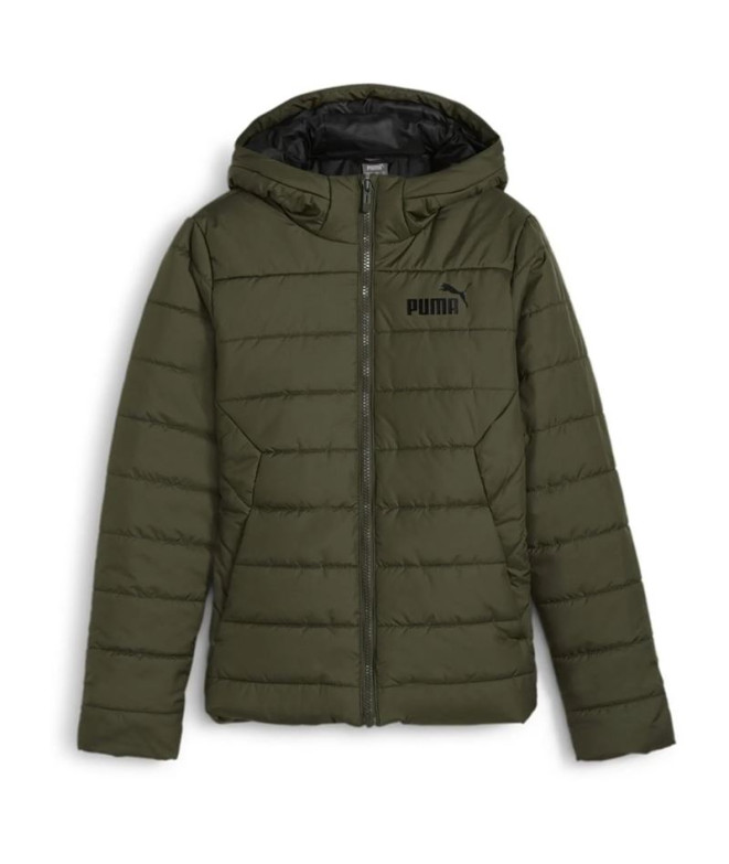 Veste Enfant by Puma Ess Hooded Padded Jacket Dark Olive