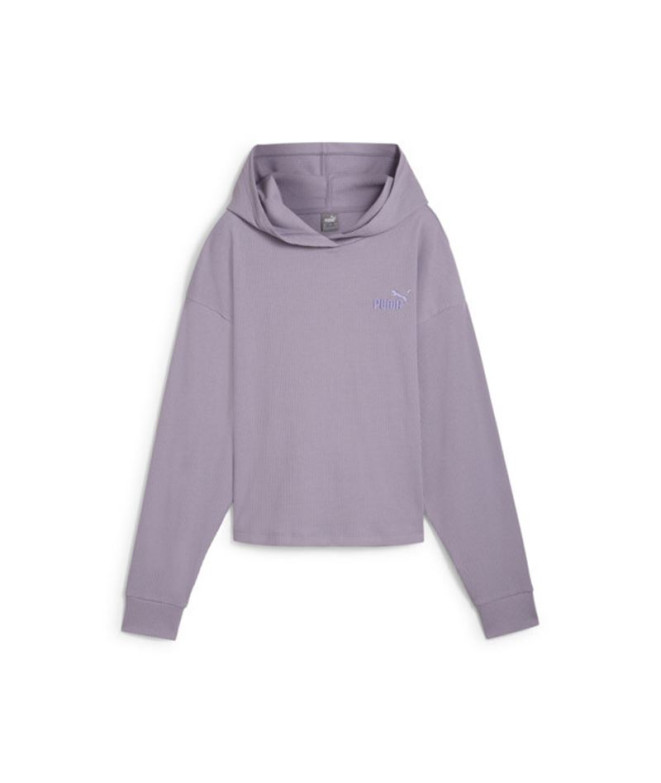 Sweat Femme by Puma Ess Elevated Hoodie Purple