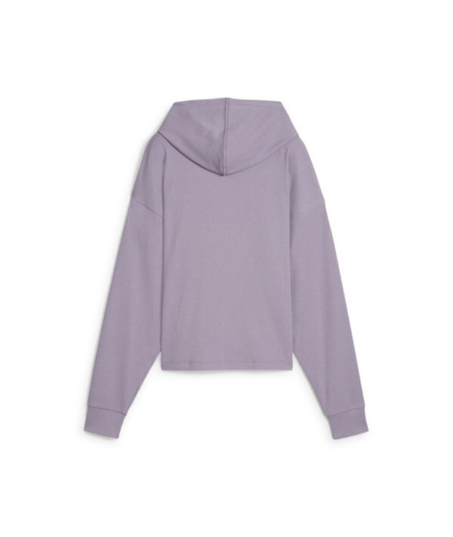 Sweat Femme by Puma Ess Elevated Hoodie Purple