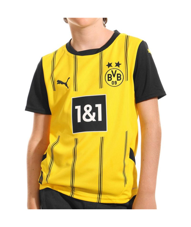 Moletom Futebol Menino de Puma Borussia Dortmund Home Jersey Repl,Faster Yellow