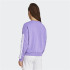 Moletom adidas French Terry Mulher 3 bandas Swt Violeta/Branco