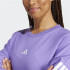 Moletom adidas French Terry Mulher 3 bandas Swt Violeta/Branco