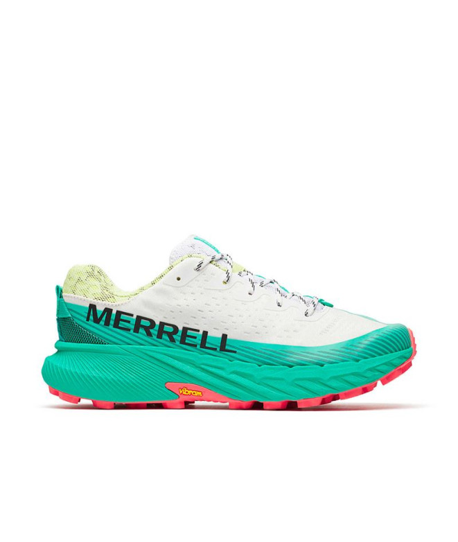 Chaussures Trail Merrell Homme de Agility Peak 5 Blanc/Turquoise