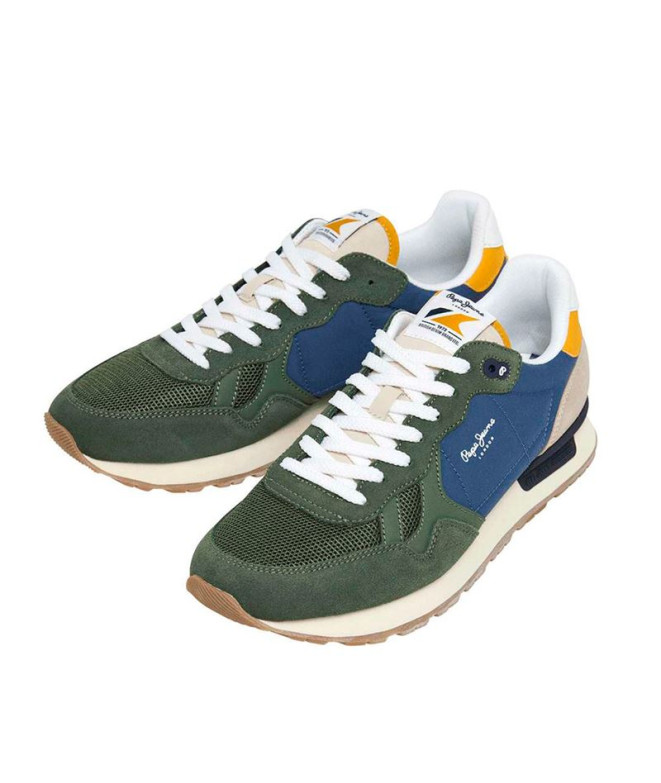 Chaussures Pepe Jeans Brit Camp Homme Olivine Vert