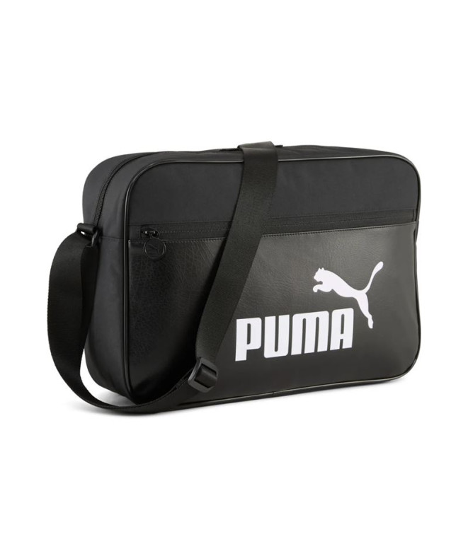 Sac de deporte Rapport moyen Puma Campus, noir, Homme