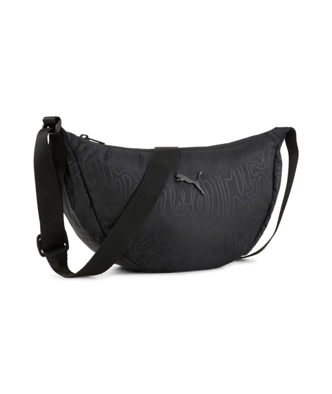 Bolsa de deporte Puma Pop Half Moon , Black Gra, Mujer