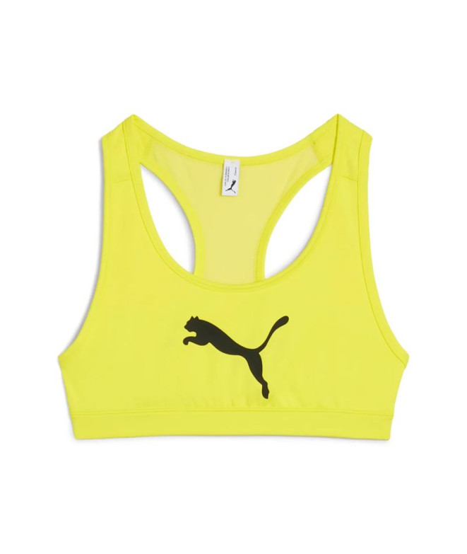 Sujetador deportivo de Fitness Puma 4Keeps Bra,Lemon Sherbert, Mujer