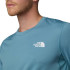 Camiseta Montanha The North Face Homem de Lightbright S/S Algae Blue