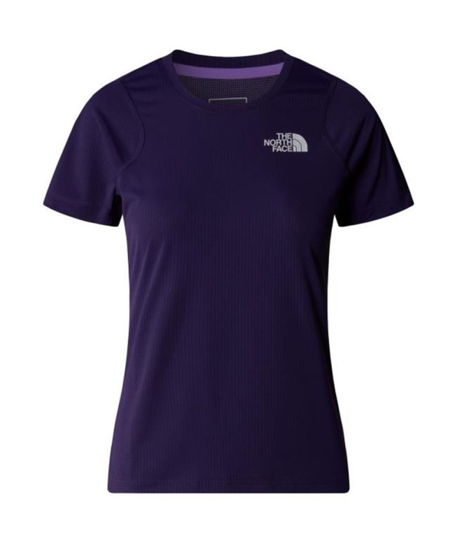 Camiseta Montanha The North Face Mulher de Lightbright S/S Purple