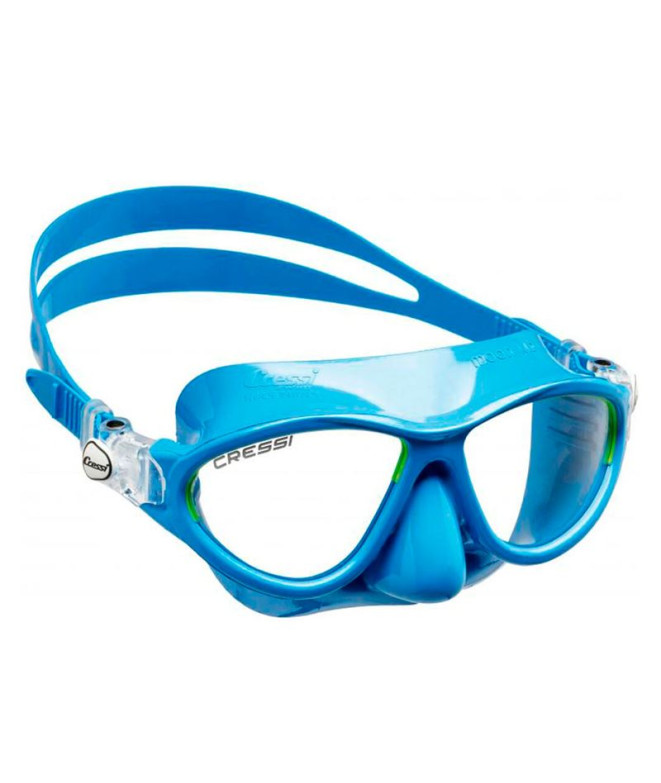 Máscara de buceo Cressi Moon Colorama Kid Celeste-Lima
