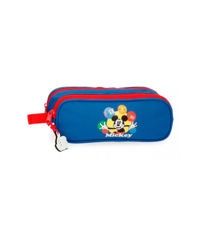 Estojo Disney 2C Mickey Peek A Boo Azul