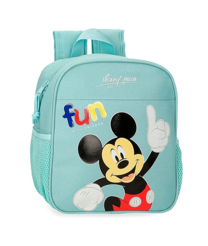 Mochila Disney 25 cm Mickey Fun With Friends Azul