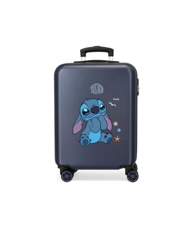 Mala Disney Abs 55Cm 4R Stitch Exited Navy Azul