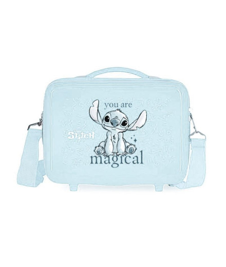 Necessaire Disney Adapt Abs Fun Stitch Mágico Azul