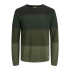 Sudadera Jack asnd Jones Jjehill Knit Crew Neck Hombre Kombu Green