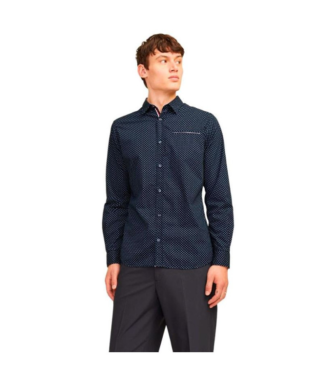 Camisas Jack and Jones eremy Detail Navy Homem